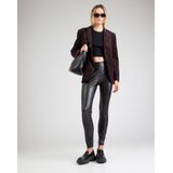 Capri Broek - Black - Imitatieleer - Slim Fit