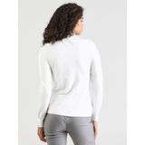 COMMA - Trui - Natuurwit - Col - Slanke Pasvorm - Lange Mouw
