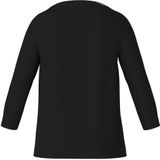 Comma - Shirt - Zwart - Lange Mouwen - 3/4 Mouwen