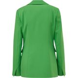 Blazer - Effen - Gedeeltelijk Gevoerd - Slanke Pasvorm - Lange Mouw