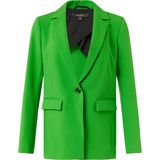 Blazer - Effen - Gedeeltelijk Gevoerd - Slanke Pasvorm - Lange Mouw