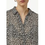 Blouse - Dierenprint - Chiffon - Lange Mouw - Normale Pasvorm