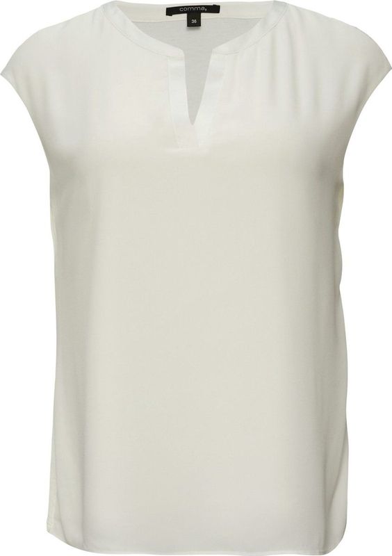 COMMA - T-shirt - Vrouwen - 0120 WHITE