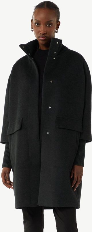 COMMA - Tussenmantel - Zwart - Klassieke Mantel - Licht Gevoerd