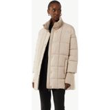 Gewatteerde Jas - Effen - Warm Gevoerd - Losse Pasvorm - Normale Lengte