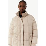 Gewatteerde Jas - Effen - Warm Gevoerd - Losse Pasvorm - Normale Lengte