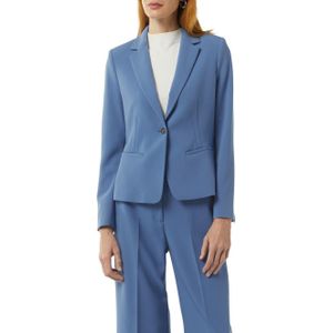 Comma Blazer - Korte - Blauw - Reverskraag