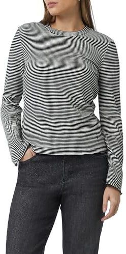 comma - T-Shirt - Lange Mouwen - Normale Pasvorm