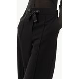 Comma Casual Identity - Straight Fit Broek - Zwart - Mixmateriaal - Elastische Tailleband