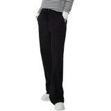 Comma Casual Identity - Straight Fit Broek - Zwart - Mixmateriaal - Elastische Tailleband