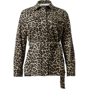 comma - Indoor-Jacke - Denim met Luipaardprint - Blazer