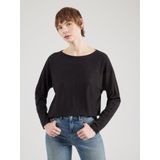 Gebreide Trui - Zwart - Met Glittergaren - Lange Mouwen