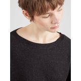 Gebreide Trui - Zwart - Met Glittergaren - Lange Mouwen