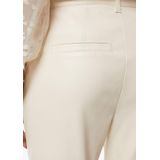 comma - Flared Broek - Lederlook - Middelhoge Taille - Enkellengte