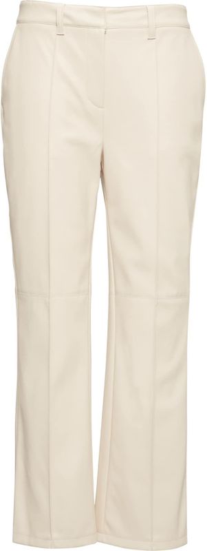 comma - Flared Broek - Lederlook - Middelhoge Taille - Enkellengte
