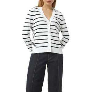 COMMA Gebreid vest  zwart / wit