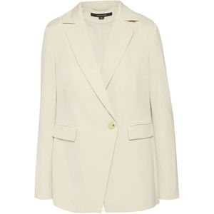 Blazer - Effen - Viscose - Lange Mouw - Licht Gevoerd