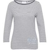 comma casual identity Shirt  nachtblauw / lichtblauw / wit