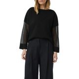 Comma - Trui - Zwart - Fijn Gebreid - Katoenmix