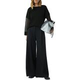 Comma - Trui - Zwart - Fijn Gebreid - Katoenmix