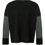 Comma - Trui - Zwart - Fijn Gebreid - Katoenmix