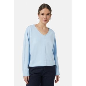 Sweater - Effen - Sweatstof - V-hals - Lange Mouw - Losse Pasvorm