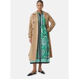 comma - Midi-jurk - Zwart - Met Verborgen Knoopsluiting - Lange Mouwen