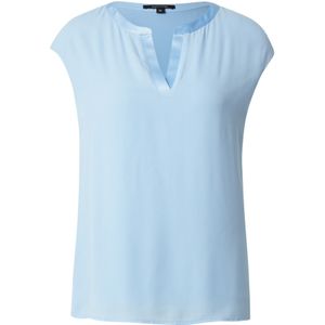 COMMA - Blouse - Lichtblauw - Blouseshirt - Kwartmouw