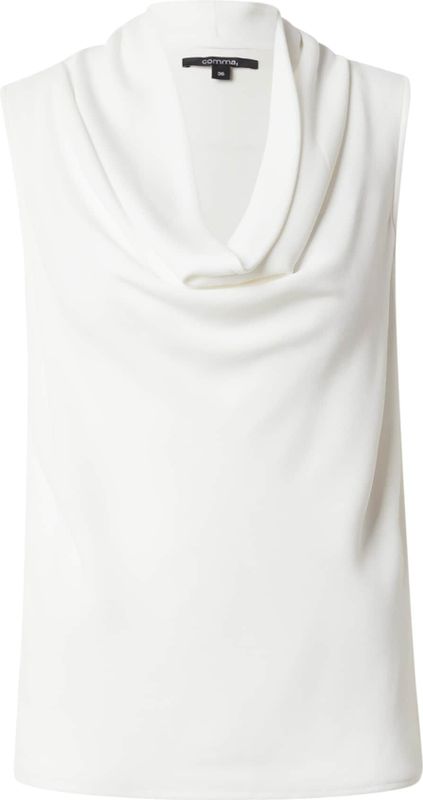 Comma - Tanktop - Offwhite - Cascadehals