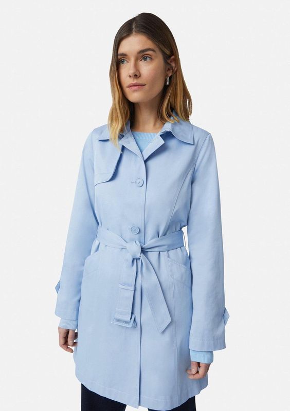 COMMA - Tussenmantel - Lichtblauw - Trenchcoat