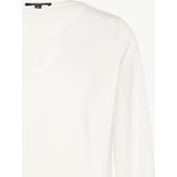 Overhemd - Wit - Unikleur - Staande Kraag - Lange Mouwen