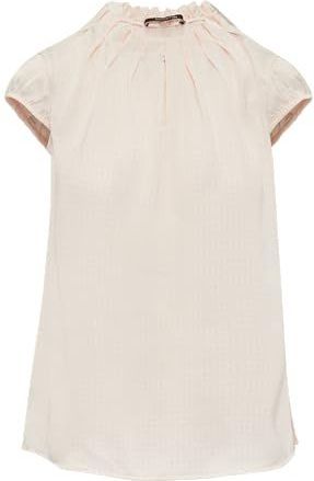 Comma - Satijnen Blouse - Rosé - Met Print All-Over