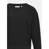 comma casual identity - Sweatshirt - Zwart - Effen - Lange Mouw