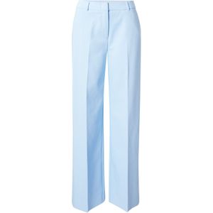 Comma - Pantalon - Canal Blue - Loose Fit - Hoog Taillehoogte - Wijd Pijpbelijning