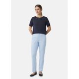 Pantalons - Effen - Katoen - Slimfit - Mid Waist - Lang