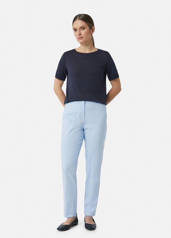 Pantalons - Effen - Katoen - Slimfit - Mid Waist - Lang