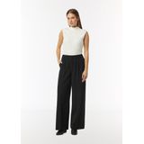 COMMA - Bandplooibroek - Zwart - Loosefit - High Waist
