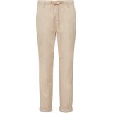 Comma - Chino Broek - Beige - Katoen