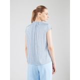 COMMA - Blouse - Lichtblauw - Blouseshirt - Kwartmouw - Normale Pasvorm