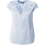 COMMA - Blouse - Lichtblauw - Blouseshirt - Kwartmouw - Normale Pasvorm