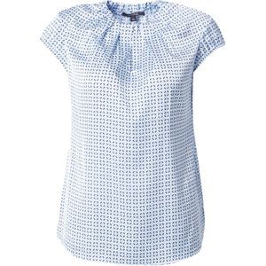 Light Blue Blouse - Ronde Hals - Korte Mouwen - Regular Fit
