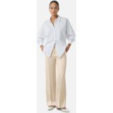 comma - Wijde Broek - Beige - Regular Taille