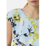 COMMA Shirt  lichtblauw / kiwi / zwart / wit