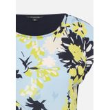 Comma - Top - Lichtblauw - Viscose, Katoen, Polyester