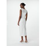 comma - Midi Denim Rok - Gewassen - Spijkerrok