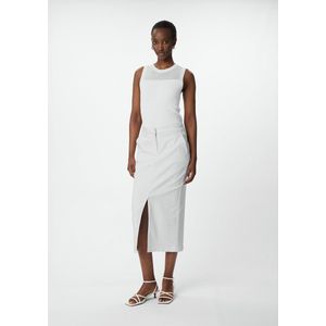 comma - Midi Denim Rok - Gewassen - Spijkerrok