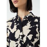 comma - Blouse - Viscose - Met All-overprint - 3/4 Mouwen