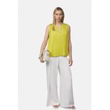 comma - Blouse - Mouwloos - Met Plooidetails