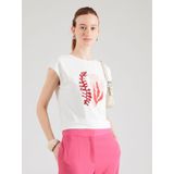 COMMA Shirt  nude / rood / wit