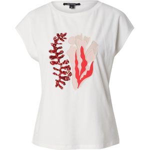 COMMA Shirt  nude / rood / wit